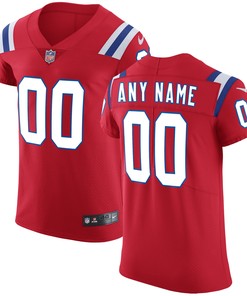 New England Patriots Vapor Untouchable Custom Elite Jersey - Red Custom Jerseys Nfl