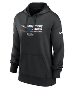 New England Patriots Women's 2022 NFL Crucial Catch Therma Performance Pullover Hoodie - Black