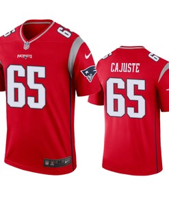 New England Patriots Yodny Cajuste Red Inverted Legend Jersey