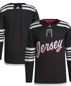 New Jersey Devils Adidas 2021/22 Alternate Primegreen Authentic Pro Jersey - Black Nhl