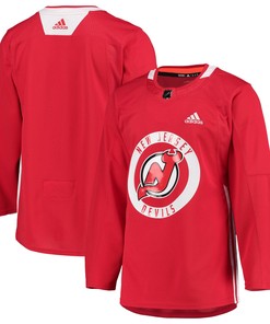 New Jersey Devils Adidas Authentic Practice Jersey - Red Nhl