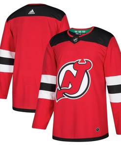 New Jersey Devils Adidas Home Authentic Blank Jersey - Red Nhl