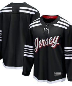 New Jersey Devils Fanatics Branded Alternate Premier Breakaway Team Jersey - Black Nhl