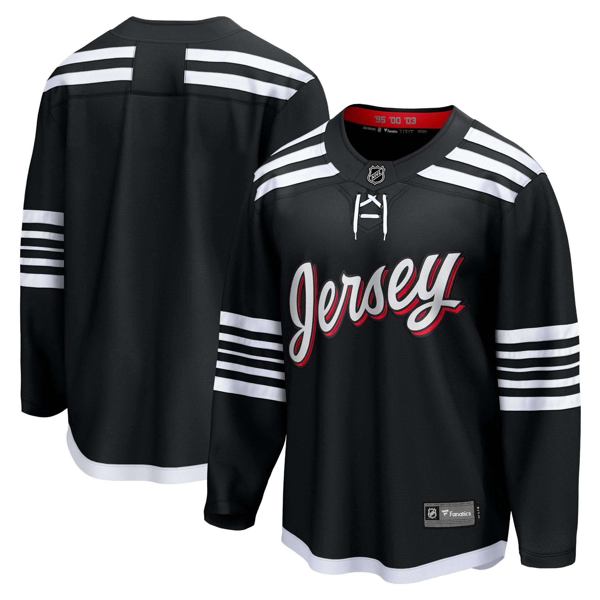 New Jersey Devils Fanatics Branded Alternate Premier Breakaway Team Jersey - Black Nhl