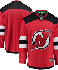New Jersey Devils Fanatics Branded Breakaway Home Jersey - Red Nhl