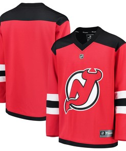 New Jersey Devils Fanatics Branded Home Replica Blank Jersey - Red Nhl