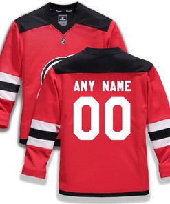 New Jersey Devils Fanatics Branded Home Replica Custom Jersey - Red Custom Jerseys Nhl