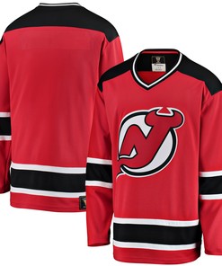 New Jersey Devils Fanatics Branded Premier Breakaway Heritage Blank Jersey - Red Nhl