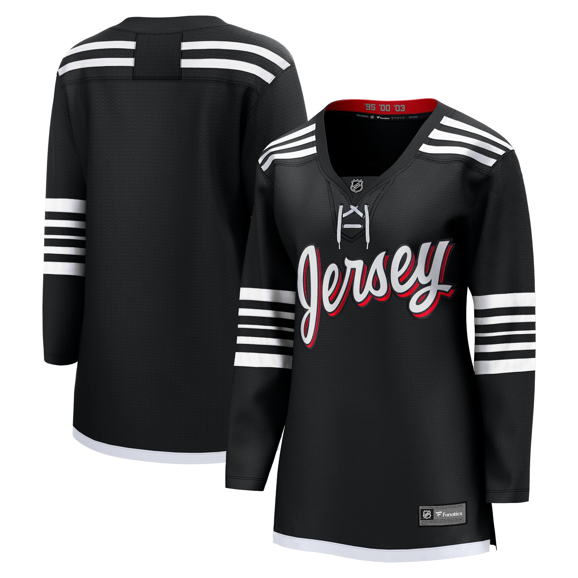 New Jersey Devils Fanatics Branded Womens Alternate Premier Breakaway Team Jersey - Black Nhl