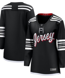 New Jersey Devils Fanatics Branded Womens Alternate Premier Breakaway Team Jersey - Black Nhl