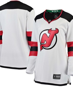 New Jersey Devils Fanatics Branded Womens Away Breakaway Jersey - White Nhl