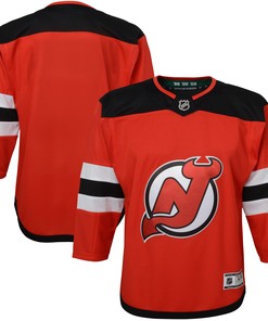 New Jersey Devils Home Premier Blank Jersey - Red Nhl