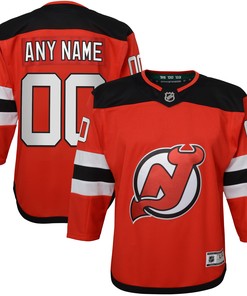 New Jersey Devils Home Premier Custom Jersey - Red Custom Jerseys Nhl
