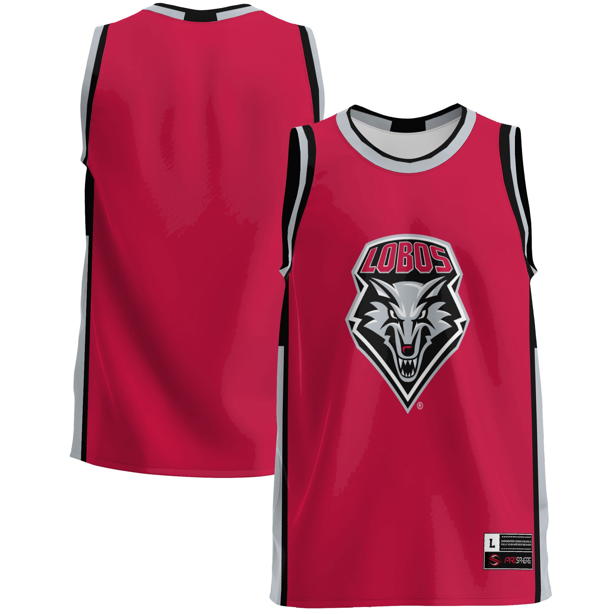New Mexico Lobos Basketball Jersey - Cherry Ncaa