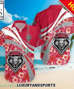 New Mexico Lobos NCAA Hibiscus Tropical Flower Hawaiian Shirt