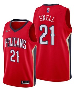 New Orleans Pelicans 21 Tony Snell 2022 Statement Edition Jersey Red - Men Jersey