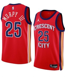 New Orleans Pelicans #25 Trey Murphy Iii 2023 24 Statement Edition Red Swingman Jersey