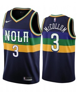 New Orleans Pelicans C.J. McCollum 3 2022-23 City Edition Navy Jersey - Men Jersey
