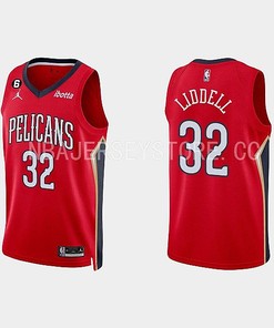 New Orleans Pelicans E. J. Liddell 32 Red 2022-23 Statement Edition Men Jersey