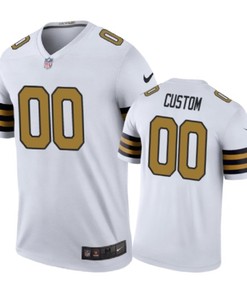 New Orleans Saints #00 Custom Nike Color Rush White Jersey