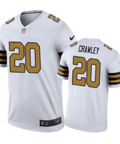 New Orleans Saints #20 Ken Crawley Nike Color Rush White Jersey