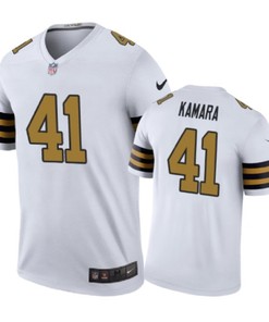 New Orleans Saints #41 Alvin Kamara Nike Color Rush White Jersey