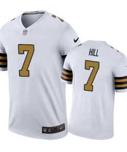 New Orleans Saints #7 Taysom Hill Nike Color Rush White Jersey