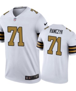 New Orleans Saints #71 Ryan Ramczyk Nike Color Rush White Jersey