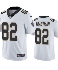 New Orleans Saints 82 Adam Trautman White Jersey