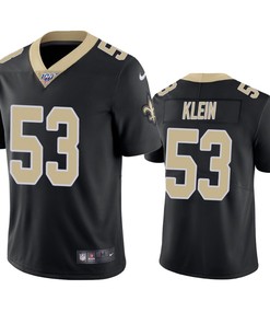 New Orleans Saints A.j. Klein Black 100th Season Vapor Limited Jersey