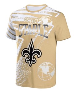 New Orleans Saints All Over Print T-Shirt - Gold