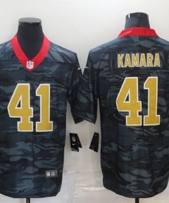New Orleans Saints Alvin Kamara #41 Nfl 2020 Camo Jersey