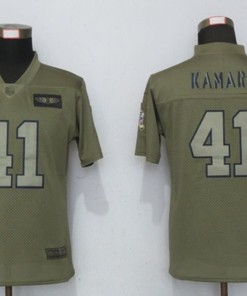 New Orleans Saints Alvin Kamara #41 Nfl 2020 Moss Green Jersey