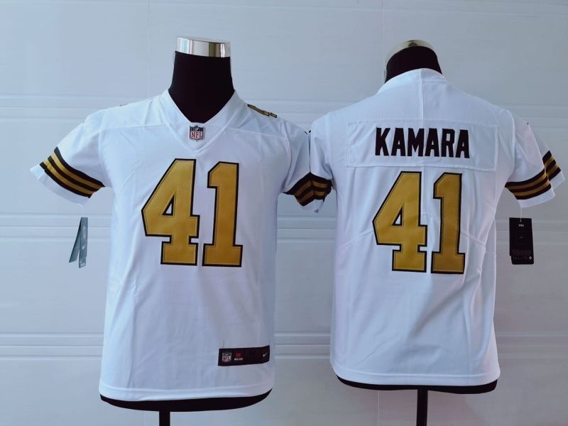 New Orleans Saints Alvin Kamara # 41 Nfl 2020 White Jersey