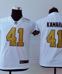 New Orleans Saints Alvin Kamara # 41 Nfl 2020 White Jersey