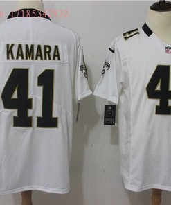 New Orleans Saints Alvin Kamara #41 Nfl 2020 White Jersey Jersey