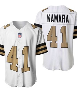 New Orleans Saints Alvin Kamara #41 Nfl American Football Team Logo Color Rush Custom 3d Designed Allover Gift For Saints Fans Baseball Jersey
