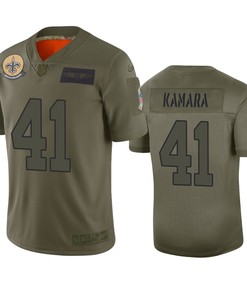 New Orleans Saints Alvin Kamara Camo 2019 Salute To Service Limited Jersey