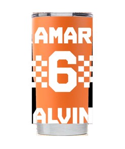 New Orleans Saints Alvin Kamara Orange Tumbler - New Orleans Saints Alvin Kamara Orange Tumbler - Perfect Gift for Fans