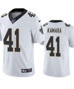 New Orleans Saints Alvin Kamara White 100th Season Vapor Limited Jersey