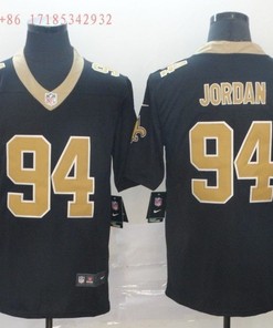 New Orleans Saints Cameron Jordan #94 Nfl 2020 Black Jersey Jersey