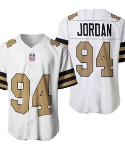 New Orleans Saints Cameron Jordan #94 Nfl American Football Team Logo Color Rush Custom 3d Designed Allover Gift For Saints Fans Baseball Jersey