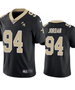 New Orleans Saints Cameron Jordan Black Tom Benson Memorial Patch Vapor Limited Jersey