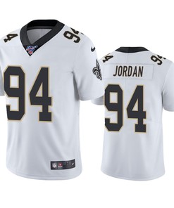 New Orleans Saints Cameron Jordan White 100th Season Vapor Limited Jersey