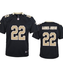 New Orleans Saints Chauncey Gardner-johnson 2019 Nfl Draft Black Game Youth Jersey