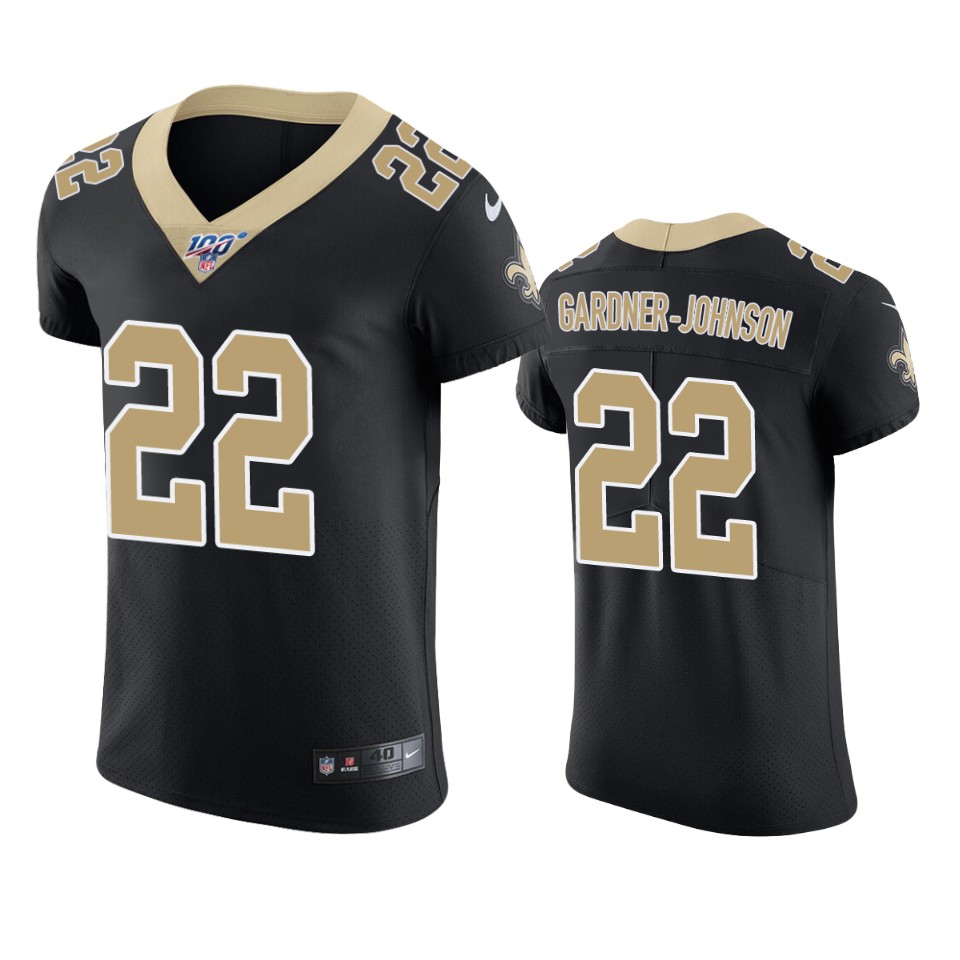 New Orleans Saints Chauncey Gardner-johnson Black 100th Season Vapor Elite Jersey