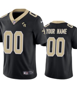 New Orleans Saints Custom Black Tom Benson Memorial Patch Vapor Limited Jersey