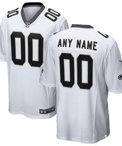 New Orleans Saints Custom Game Jersey - White Custom Jerseys Nfl