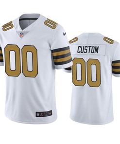 New Orleans Saints Custom White Nike Color Rush Limited Jersey