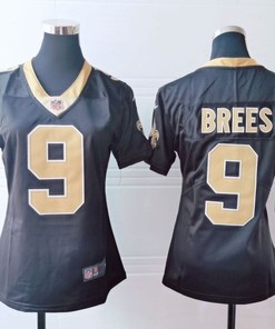 New Orleans Saints Drew Brees #9 Nfl 2020 Dark Brown Womens Jersey
